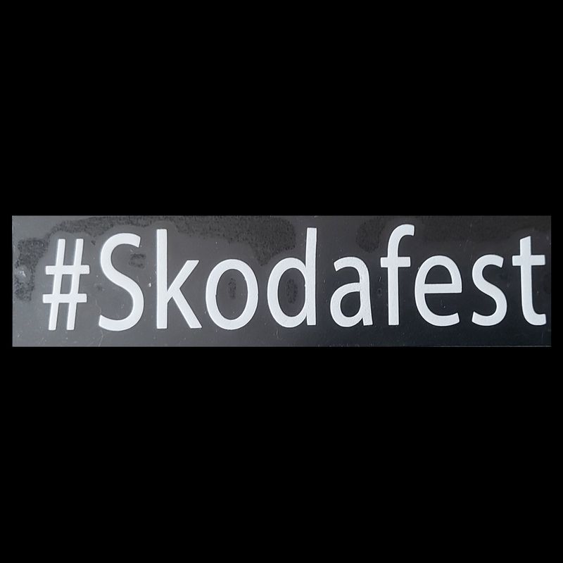 #skodafest Car Sticker