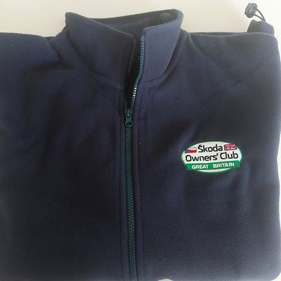 SIZE 2XL Skoda Owners Club Great Britain Logo Fleece