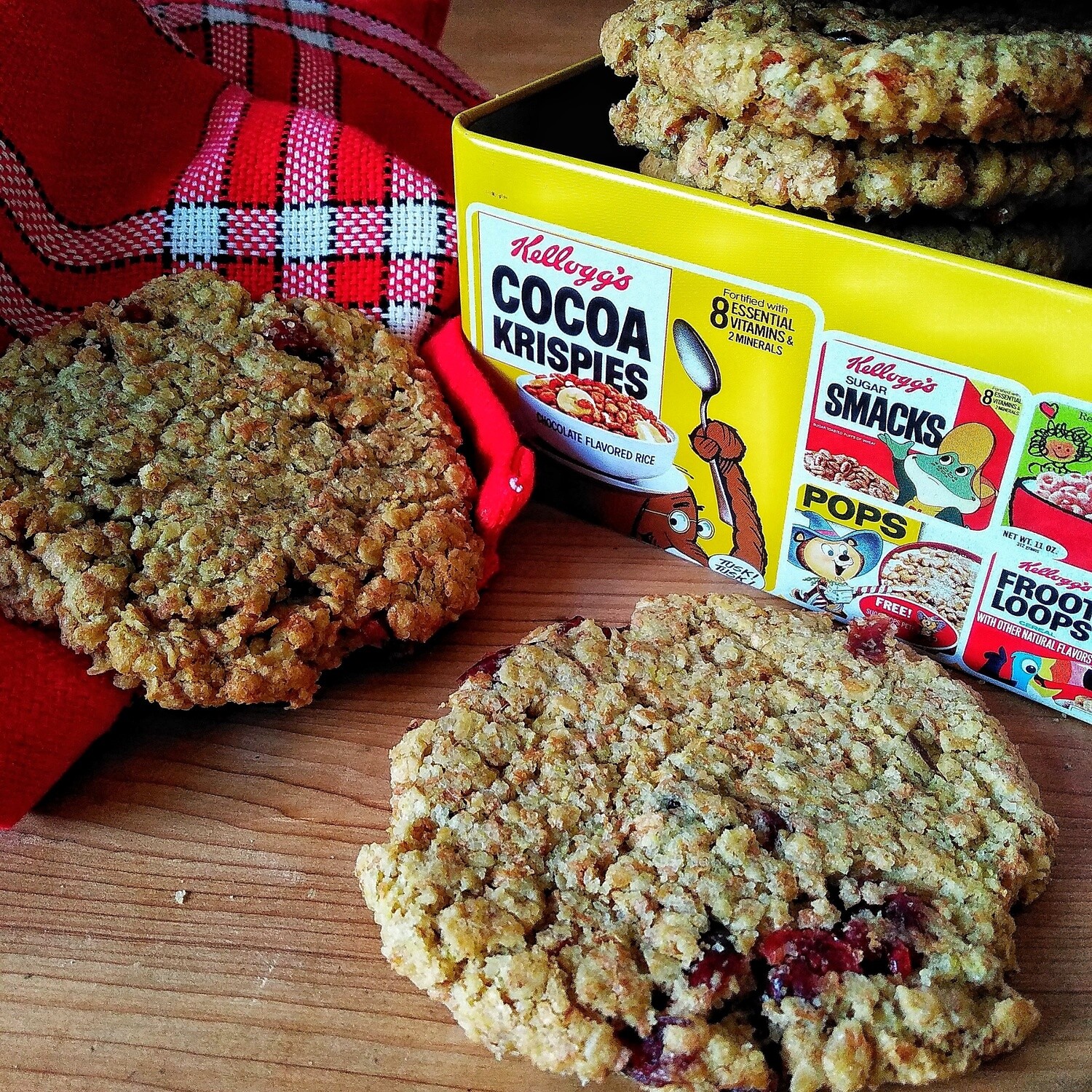 Cookie Avoine - Raisins - Pommes - Cranberries Cookie Avoine - Raisins - Pommes - Cranberries