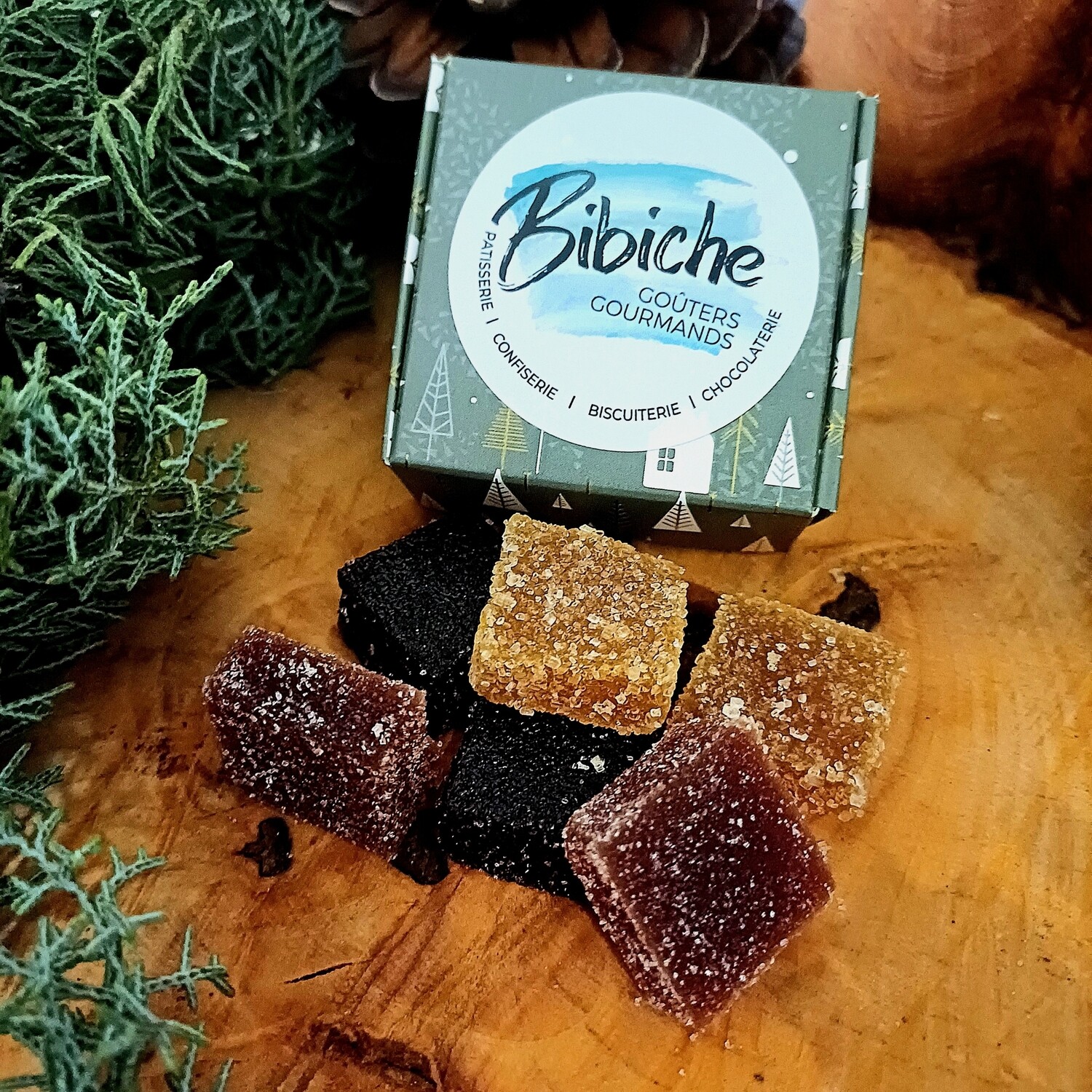 Boîte Carrée 8 pâtes de fruit