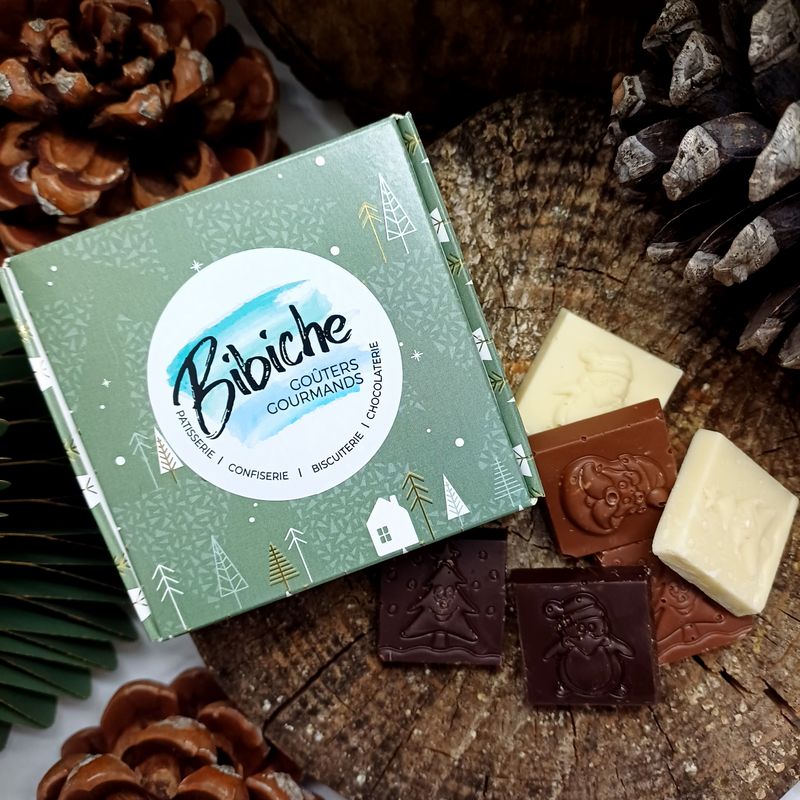 Boîte carrée 10 Fritures de Noël