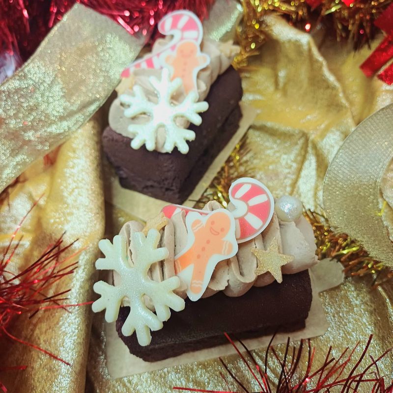 Bûche esprit de Noël individuelle