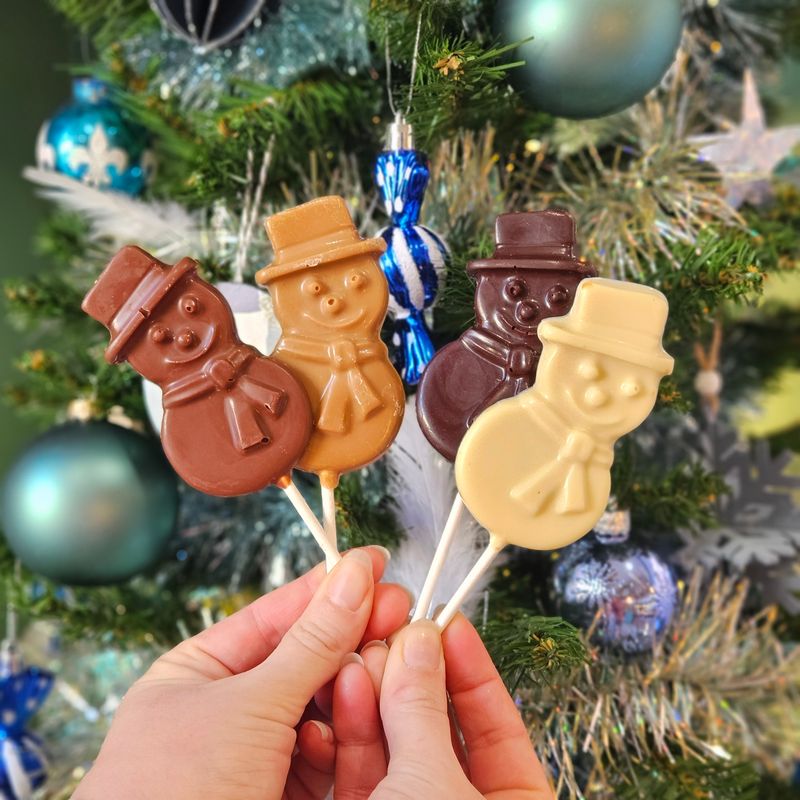 Sucettes en chocolat
