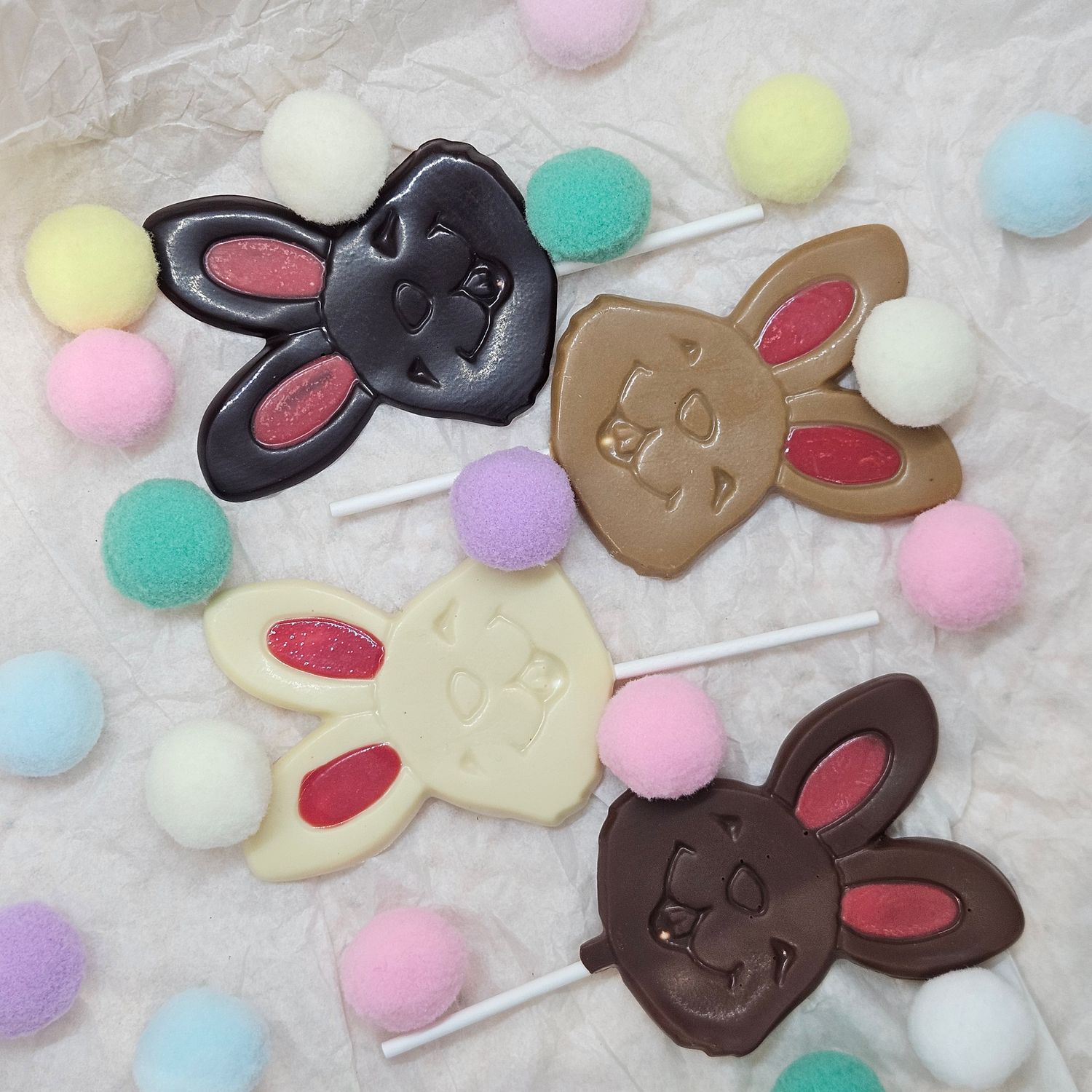 Sucettes en chocolat