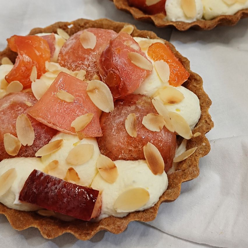 Tarte Pêche - Amande
