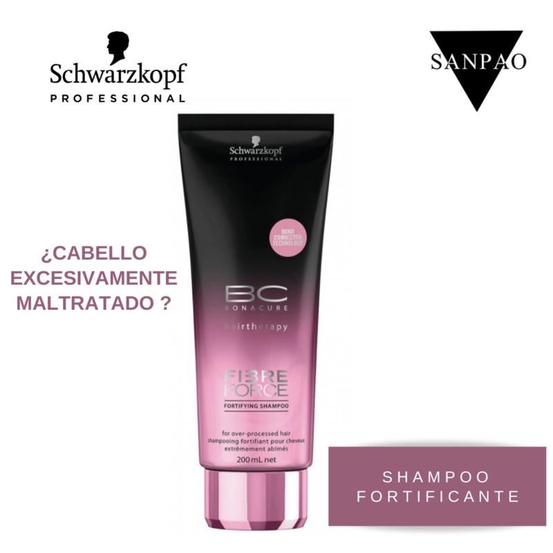 SCHWARZKOPF PROFESSIONAL - BC  FIBRE FORCE SHAMPOO CABELLO EXCESIVAMENTE DAÑADO