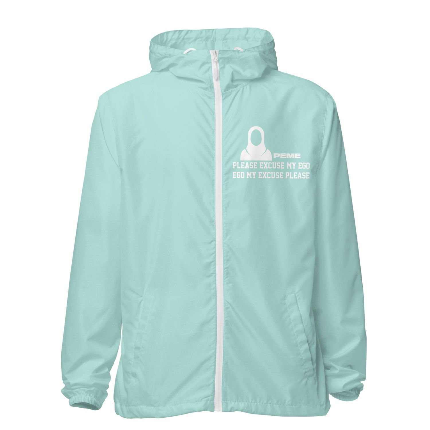 Unisex lightweight zip up windbreaker