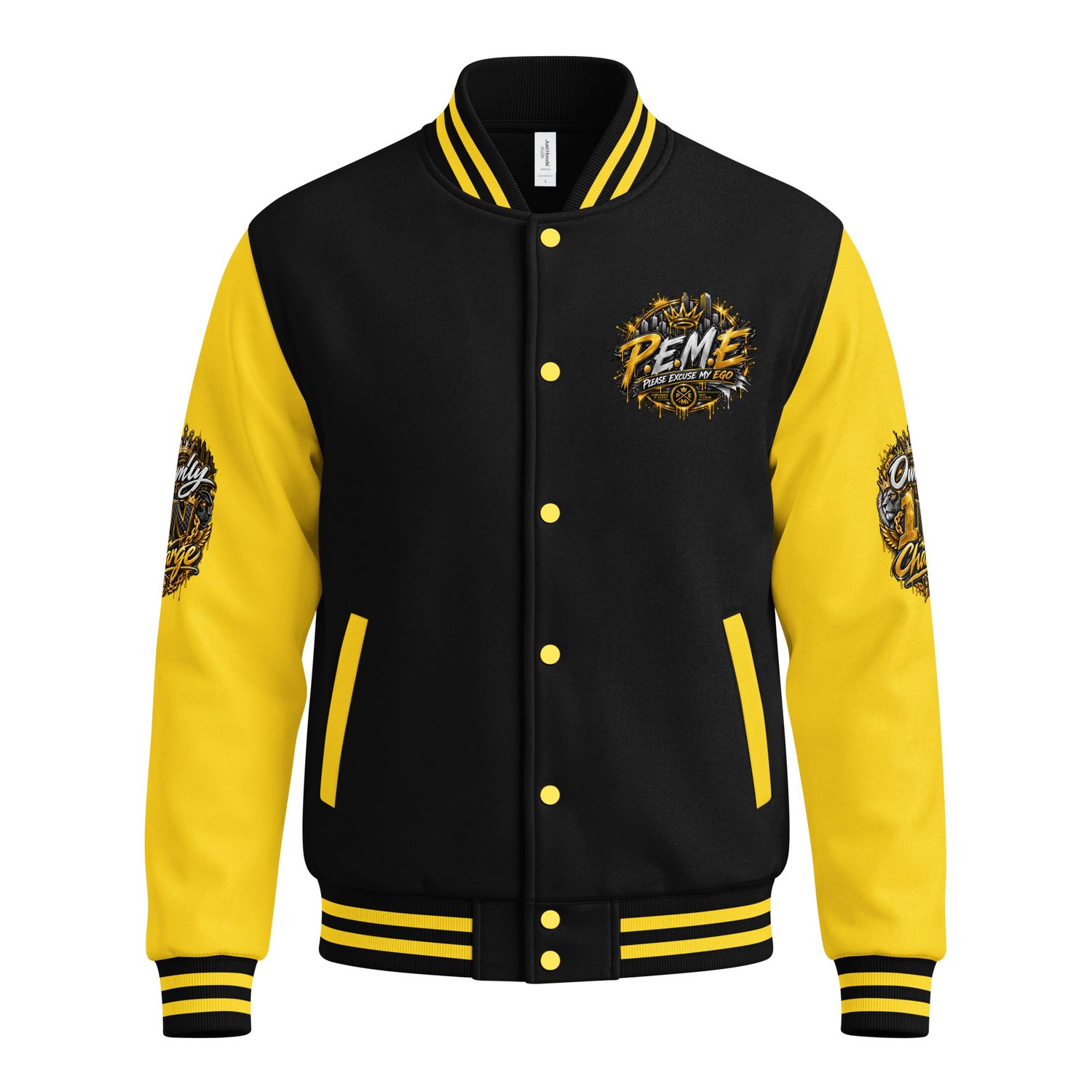Grade A Attire PEME/Ownly 1N Charge Hybrid Heavyweight letterman jacket
