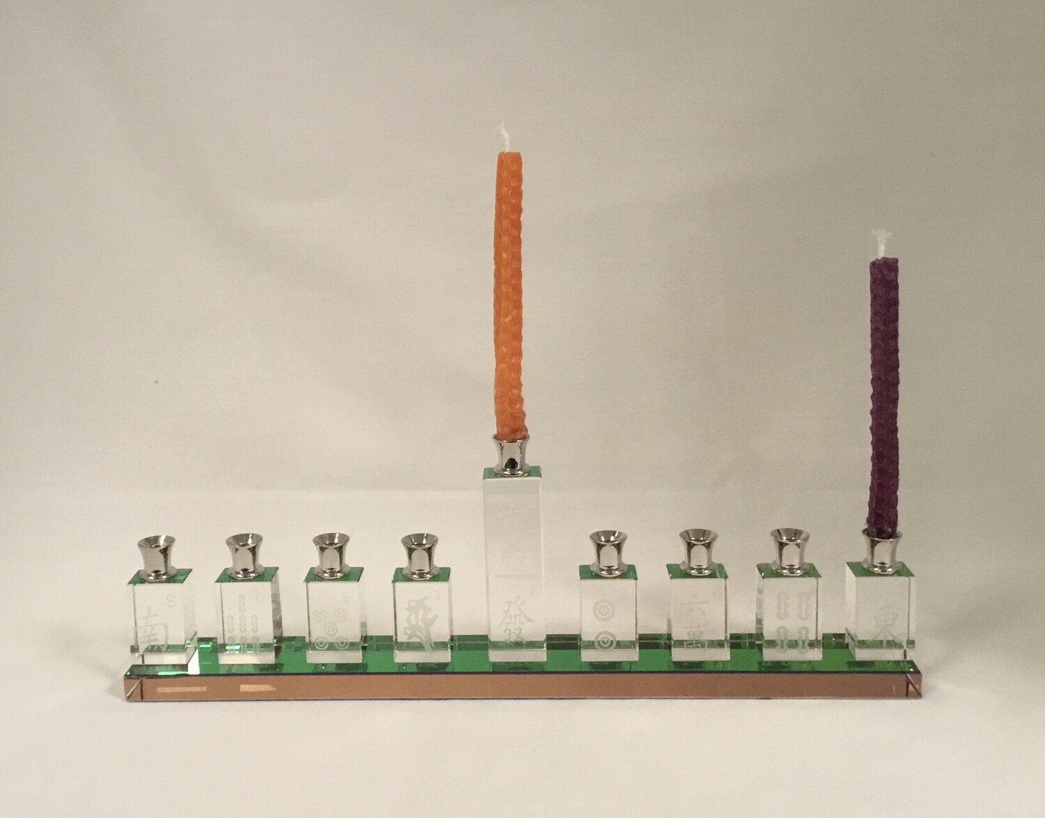  Mah Jongg Crystal Menorah