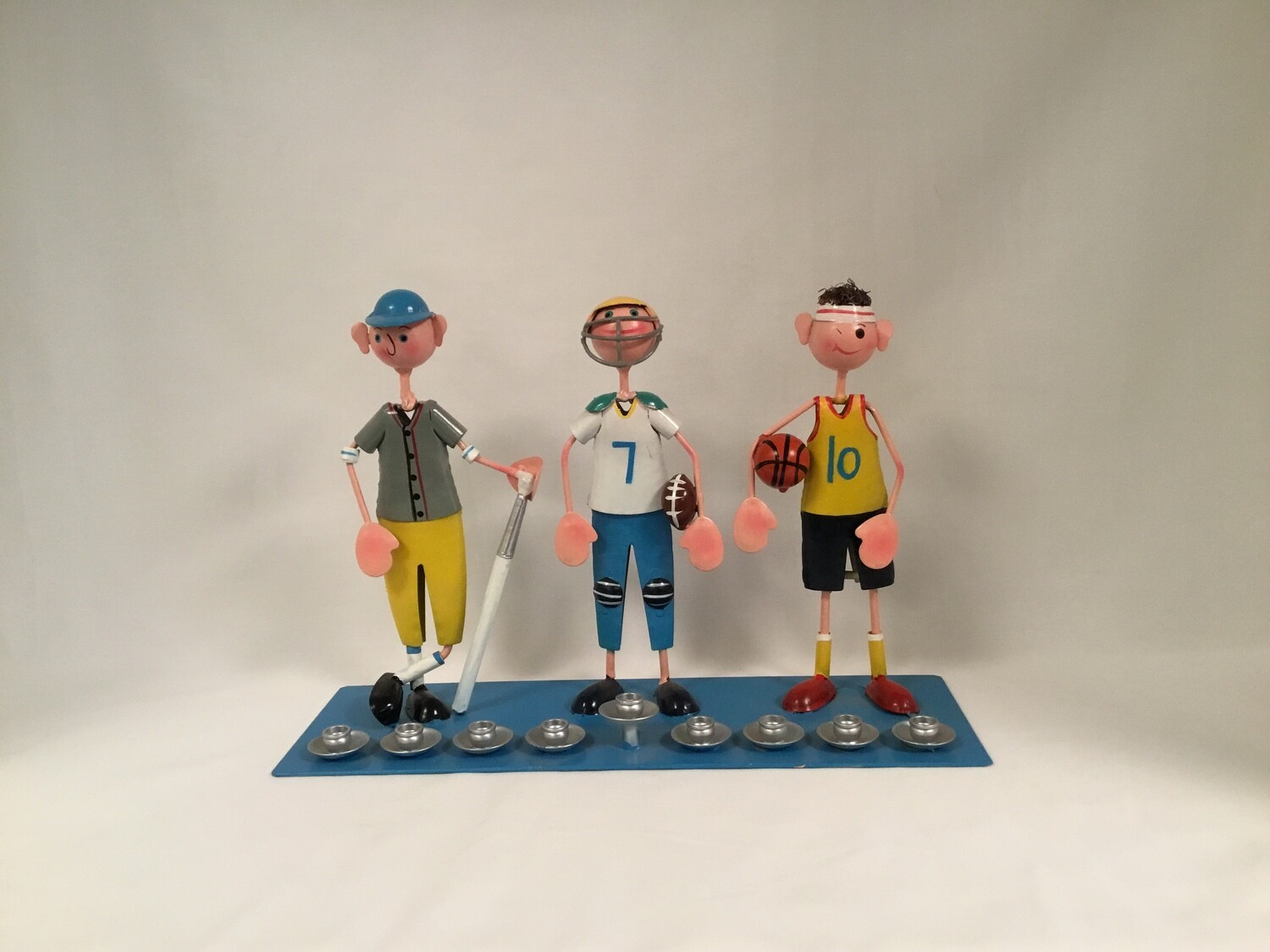 Sporting Boy Metal Menorah