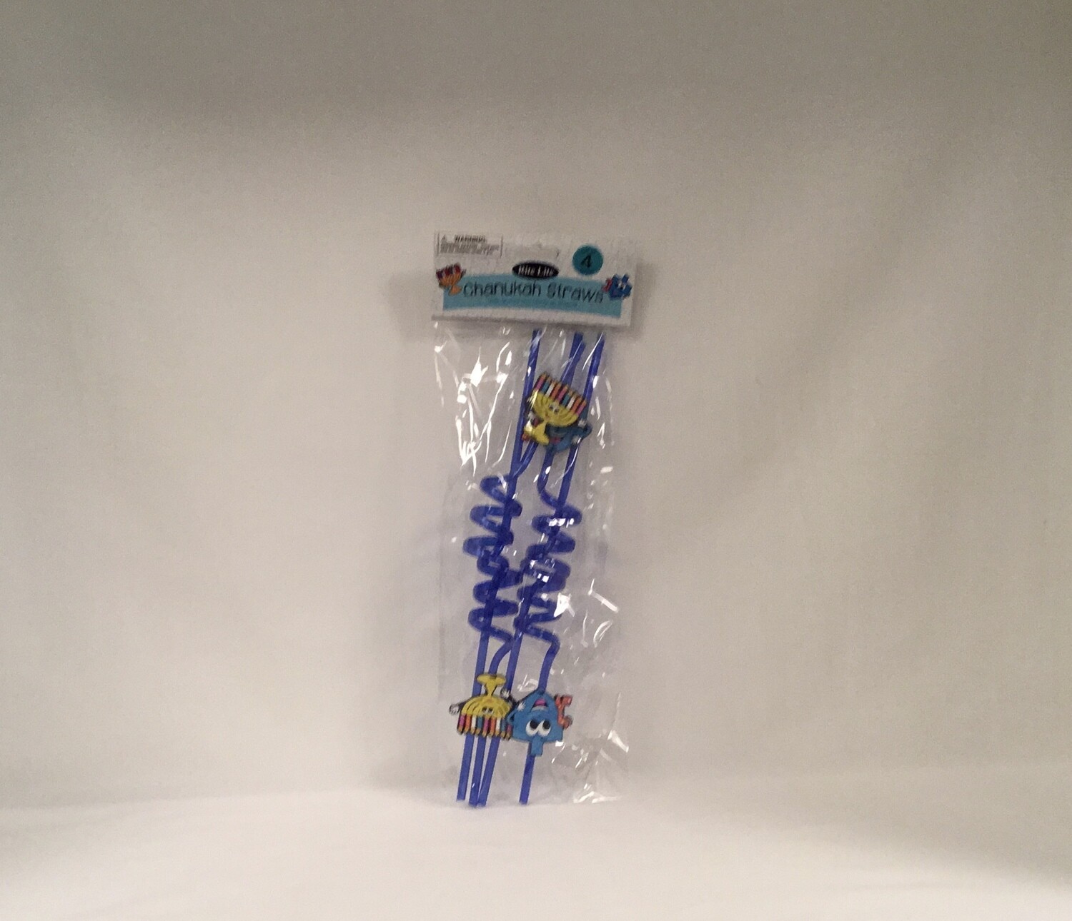 Chanukah Plastic Straws, set of 4