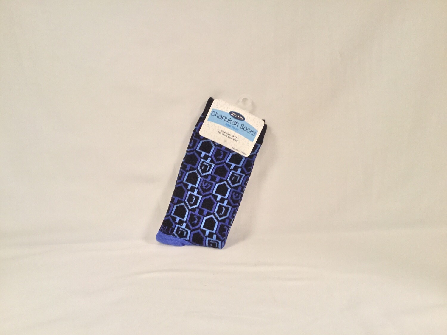 Chanukah Adult Crew  Socks,  “Dreidels”