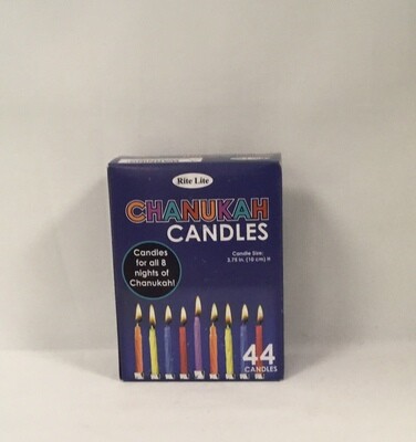 Chanukah Candles Multi Color