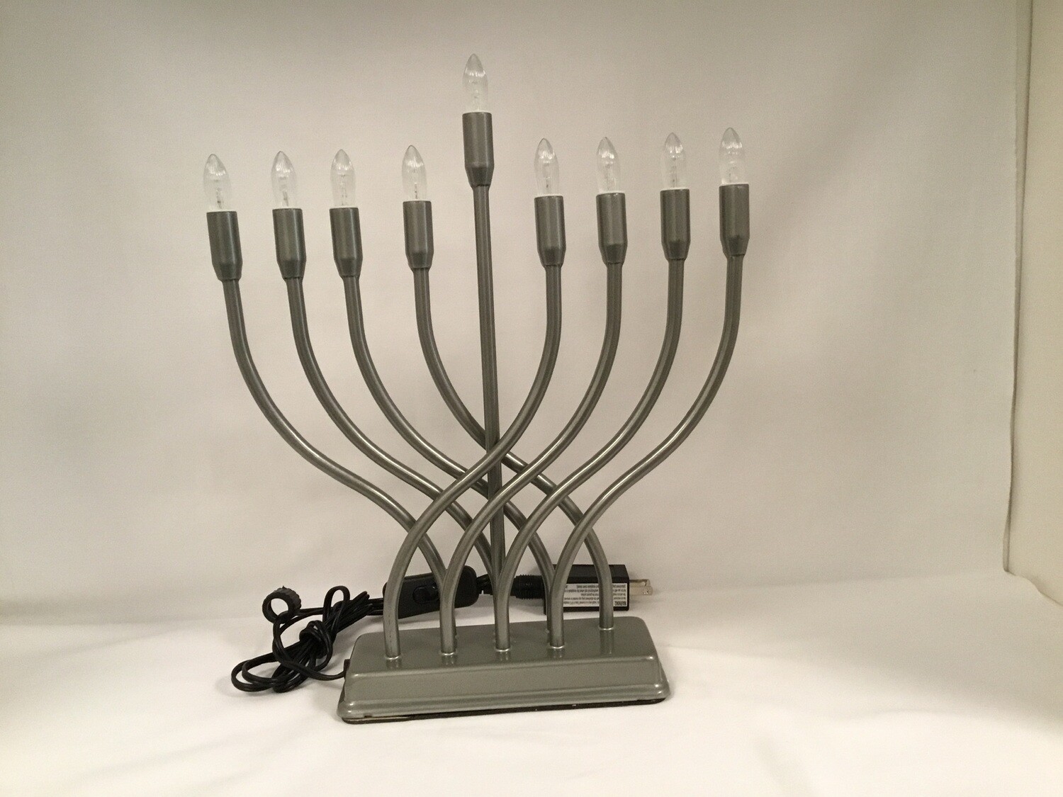 Electric Menorah, Pewter