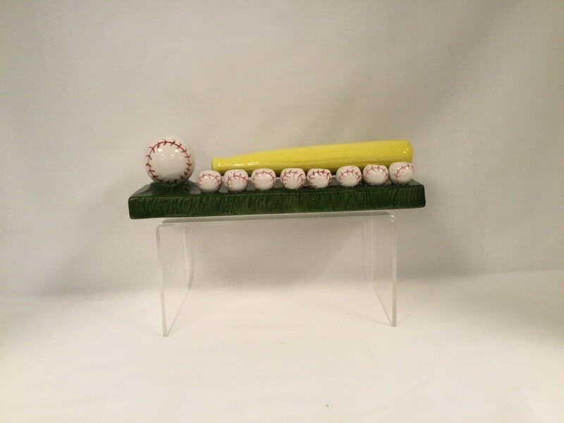 Baseball Menorah 