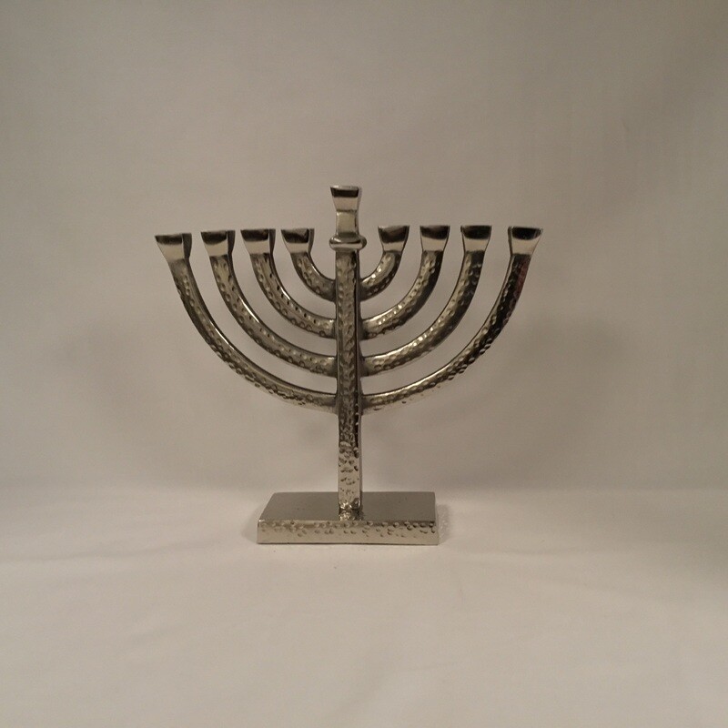 Hammered 8 inch Menorah