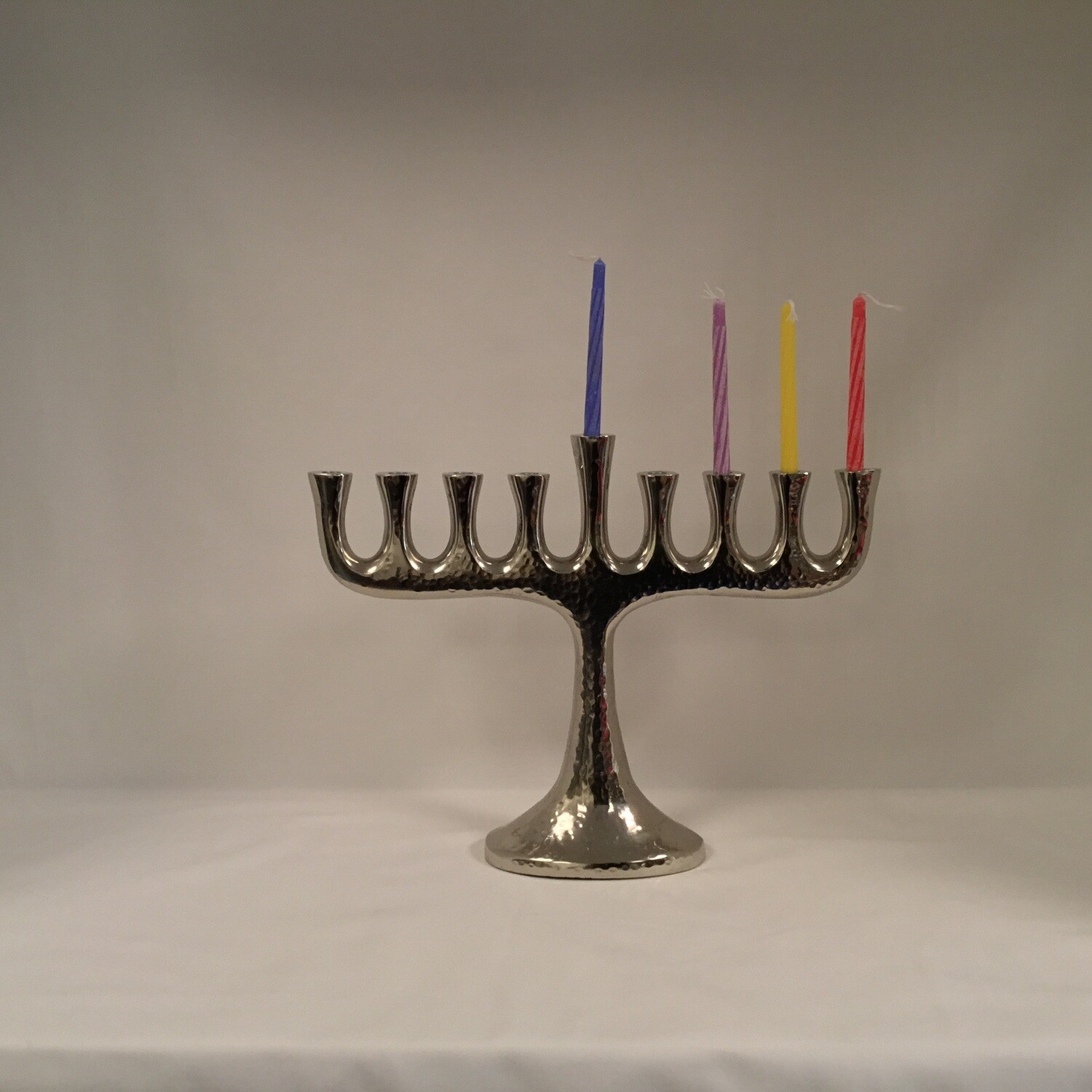 Hammered Branch Menorah