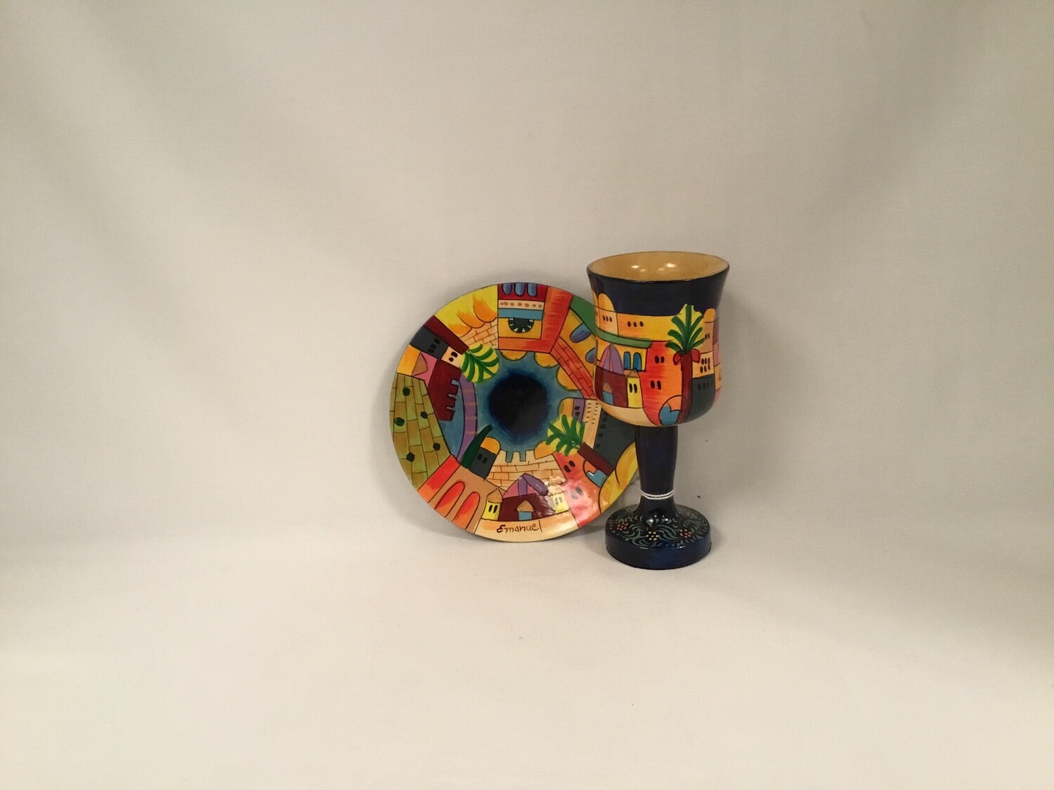 Miriam&#39;s Cup and Tray; Exodus Design by Emanuel