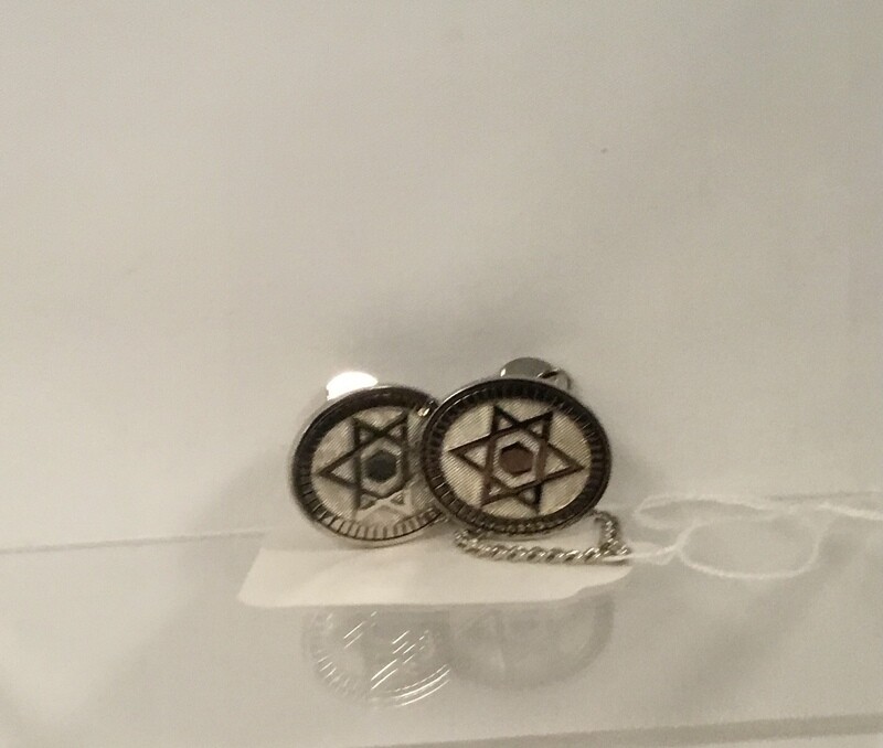 Star of David Tallit Clip, nickel plated