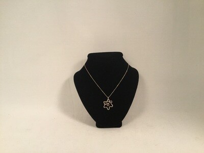  Sterling Silver Star of David Necklace with Bead 
