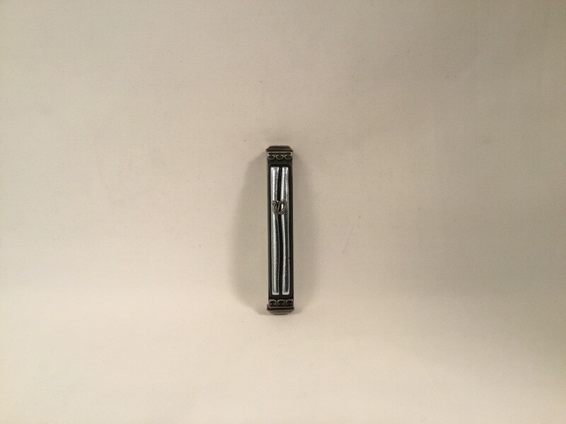  Parting of the Sea Silver Glass Mezuzah