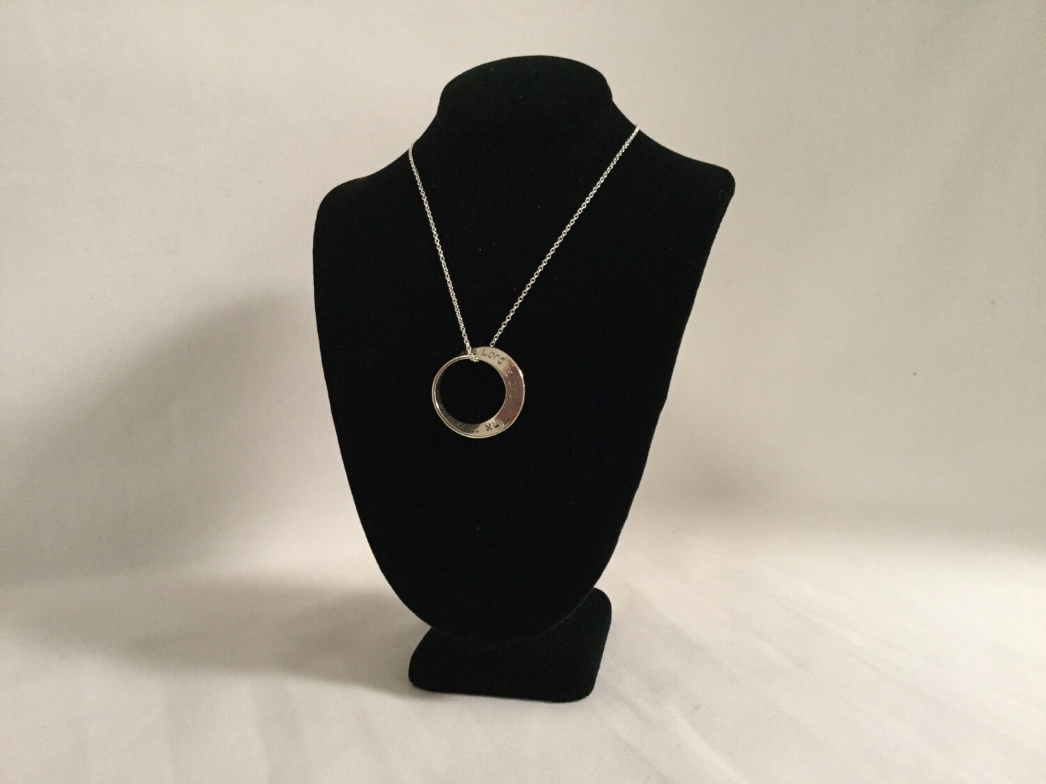 Silver Mobius Shema Necklace