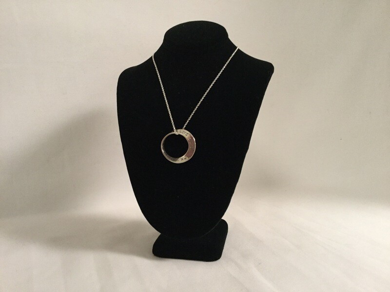 Silver Mobius Shema Necklace