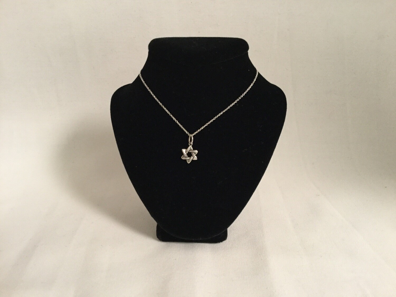 Silver Star of David Necklace