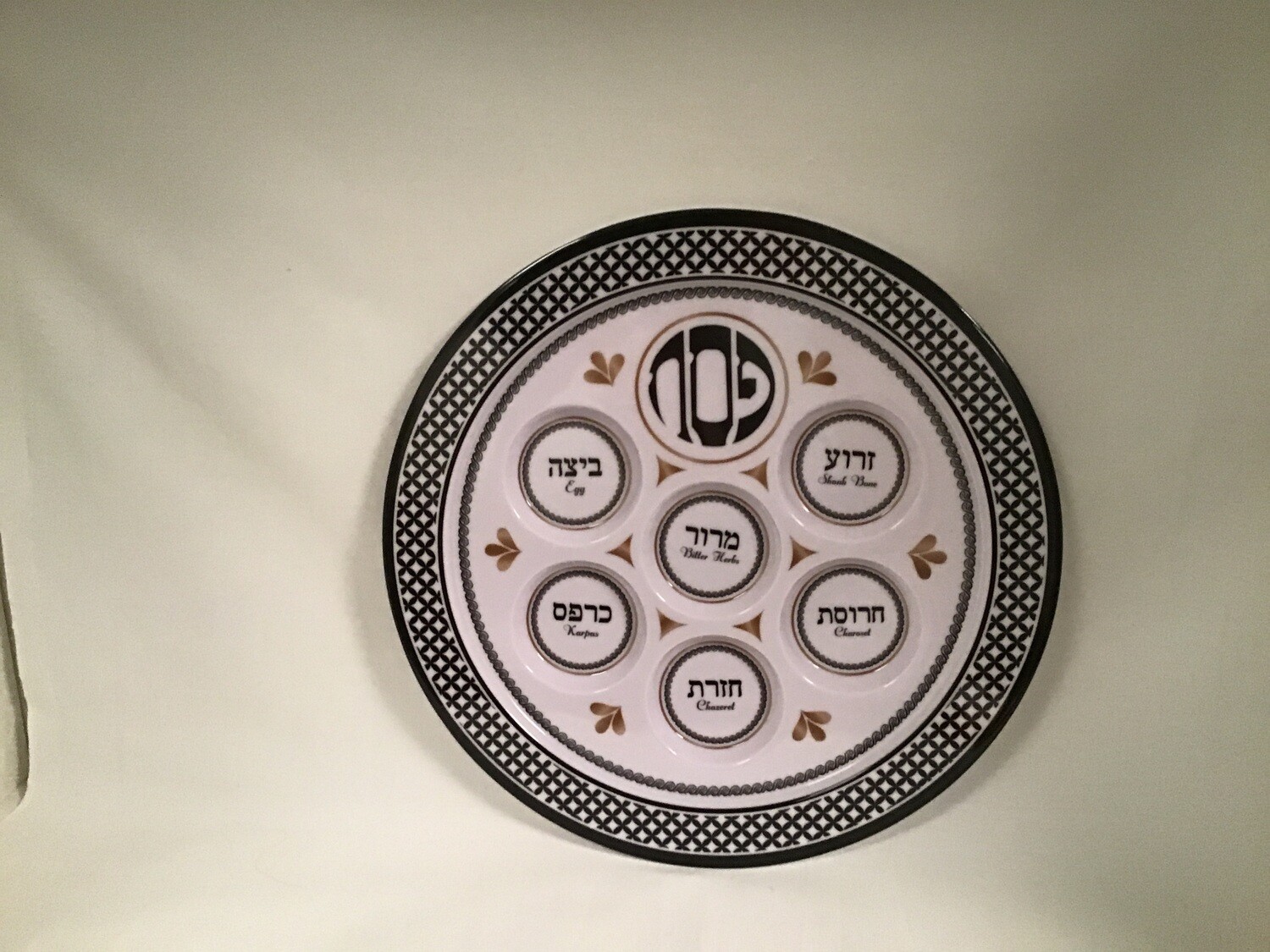 &quot;Seder Traditions&quot; Melamine Seder Plate
