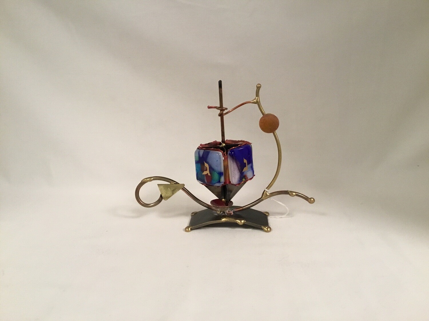 Small Elegant Dreidel; Spins on Stand