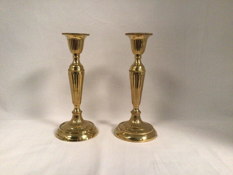 Brass Candlesticks 7 1/2”