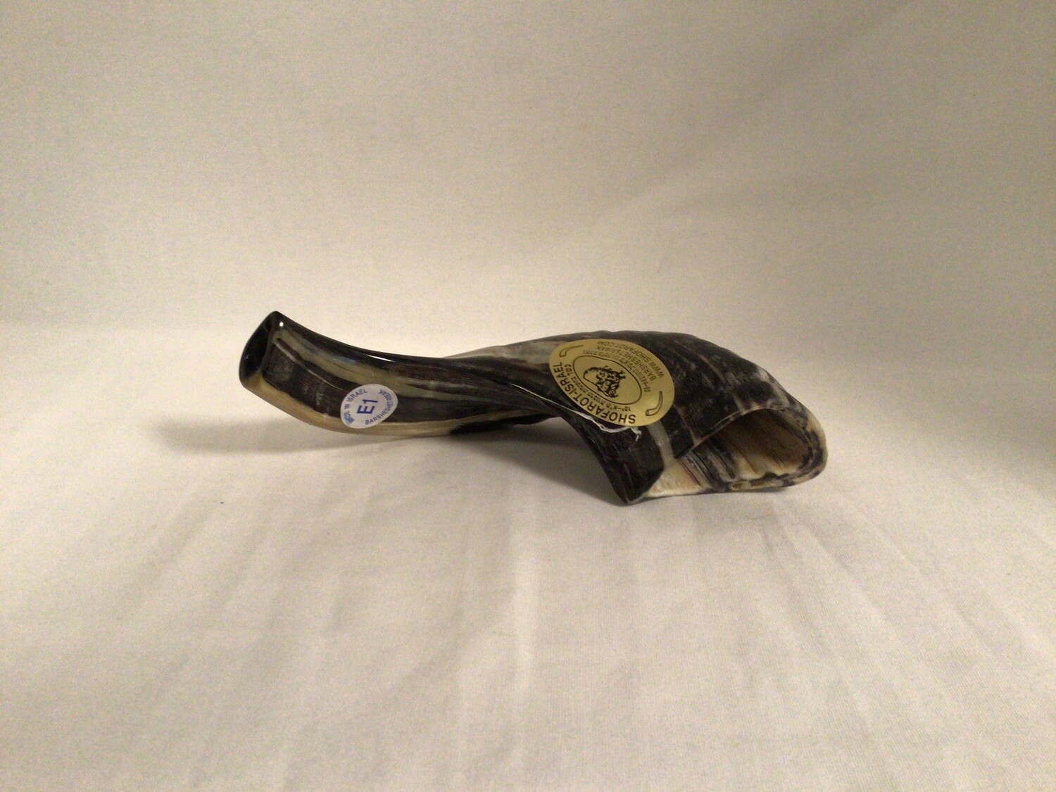  Small Israeli Shofar (black/ cream)