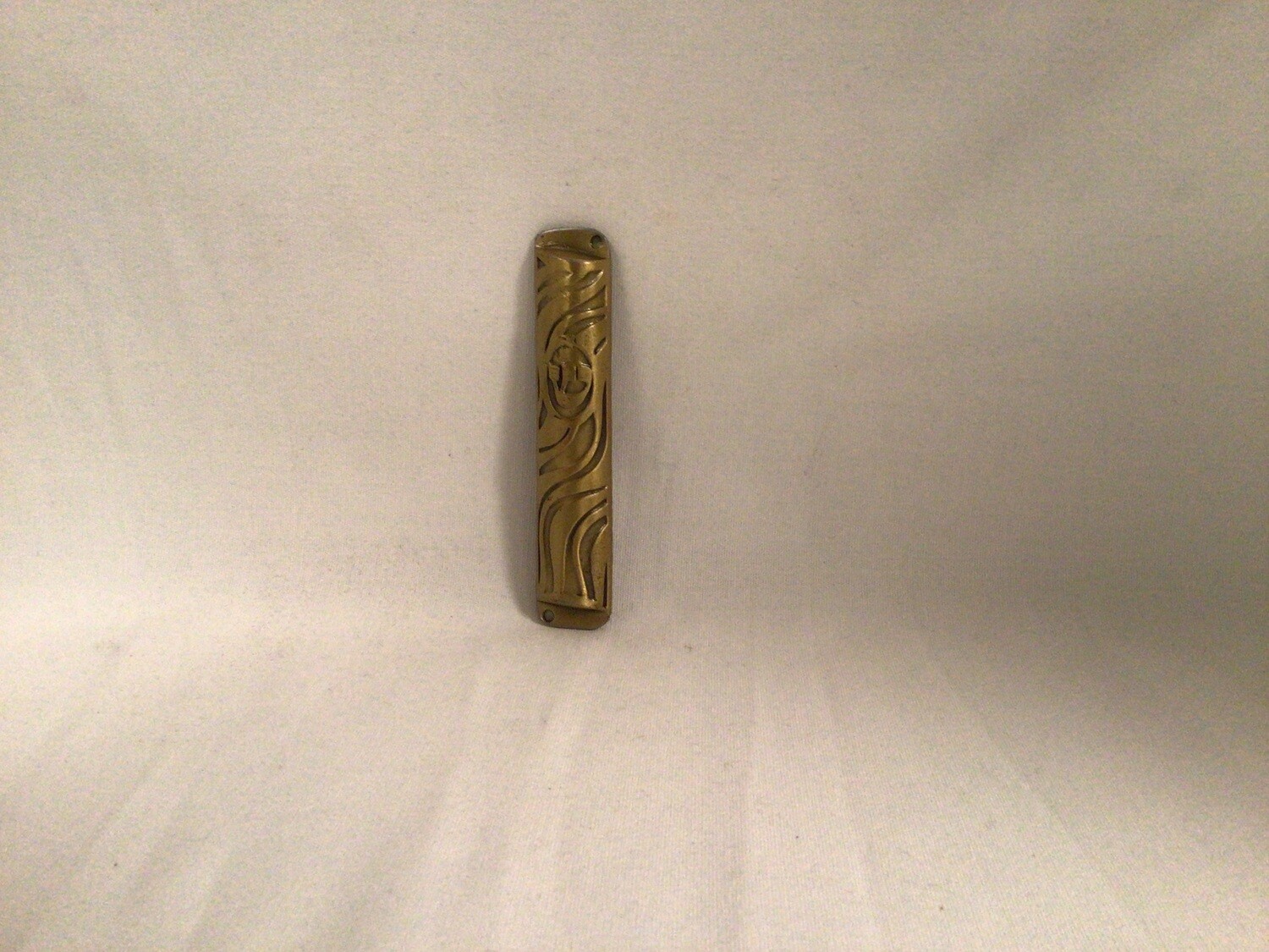 Brass Look Mezuzah 