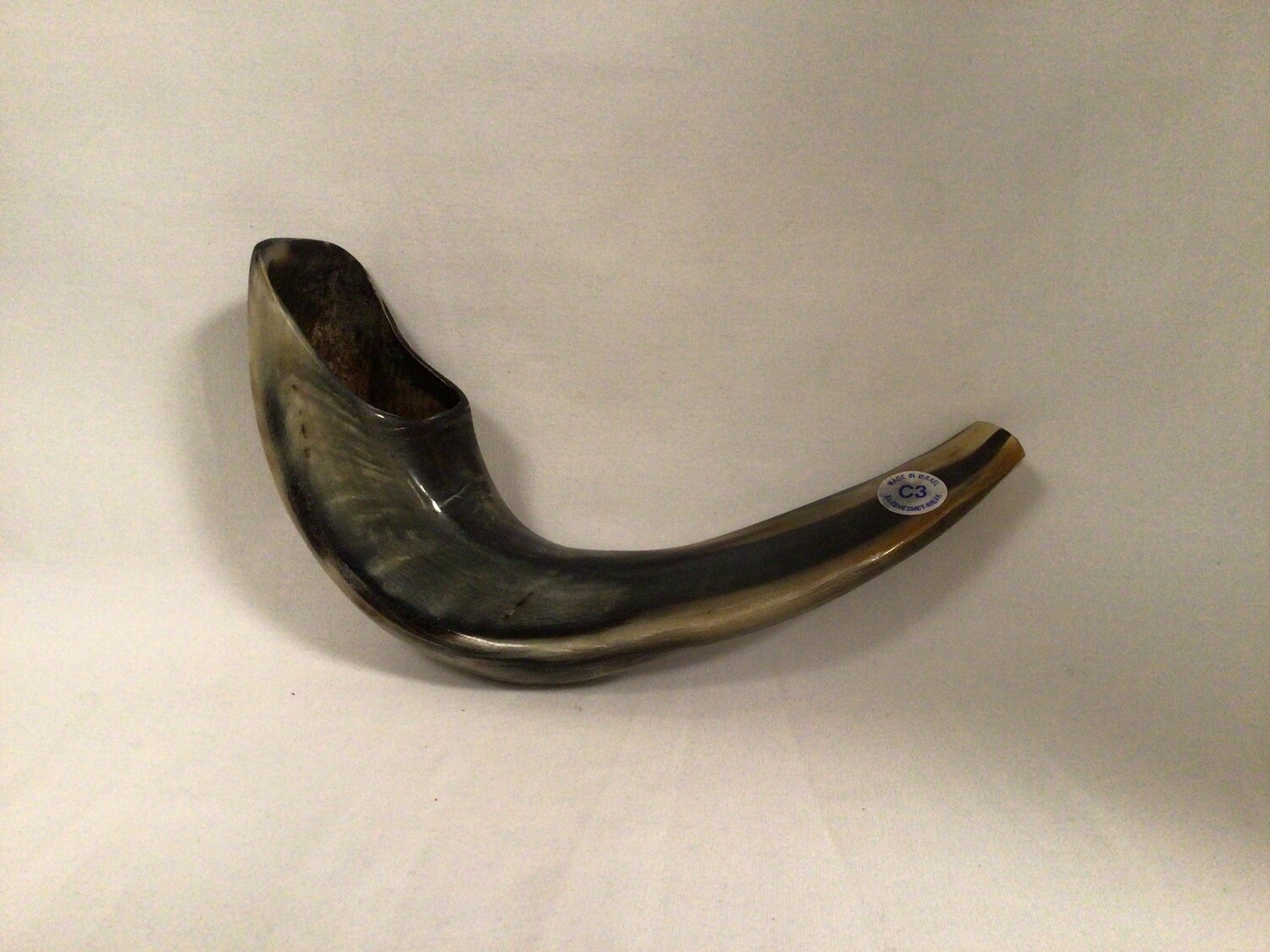 Polished Black &amp; Beige Shofar