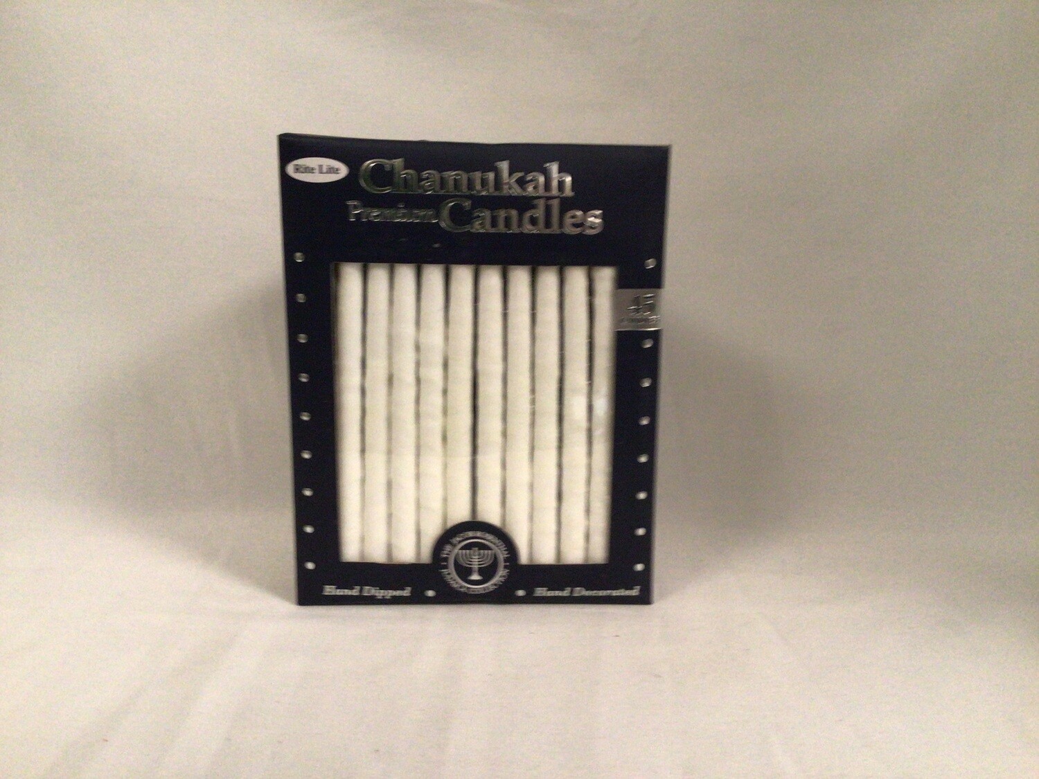 Premium White Frosted Chanukah Candles