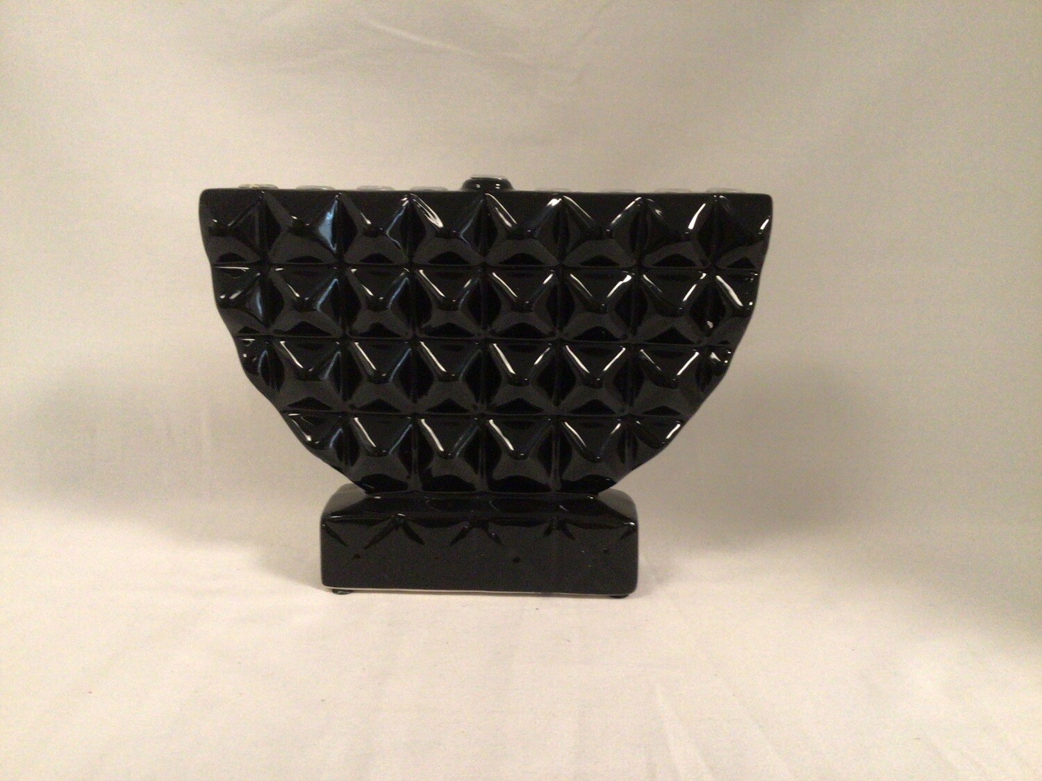 Black Hand- Painted Geometric Menorah