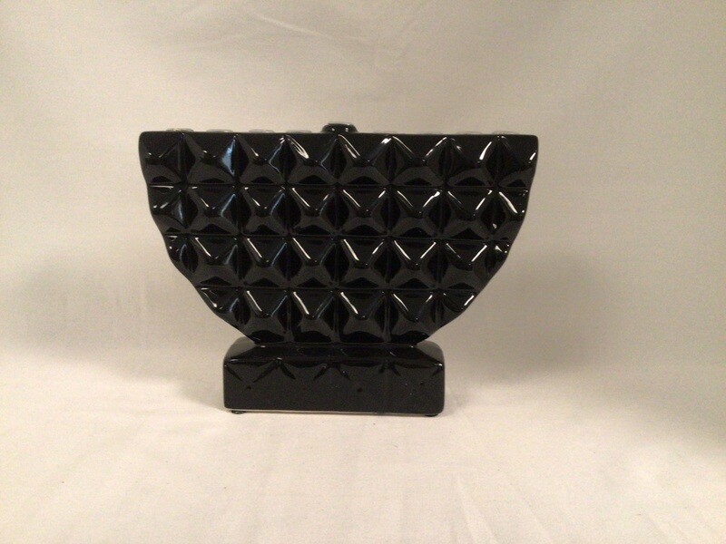 Black Hand- Painted Geometric Menorah