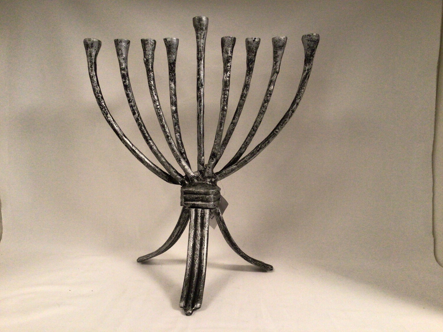 Art Deco Silver Menorah