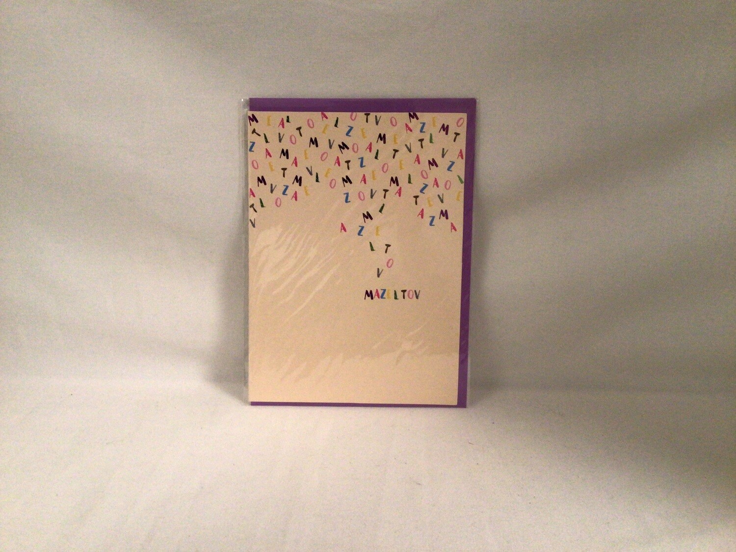 Multi-Color Mazel Tov Card