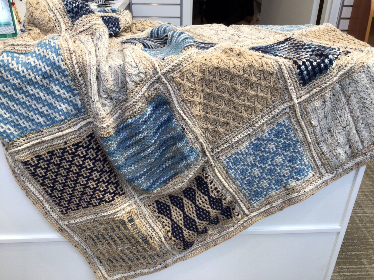 Hand Knit Throw