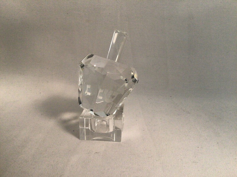 Crystal Dreidel-Diamond Cut Glass Crystal Dreidel-Diamond Cut Glass