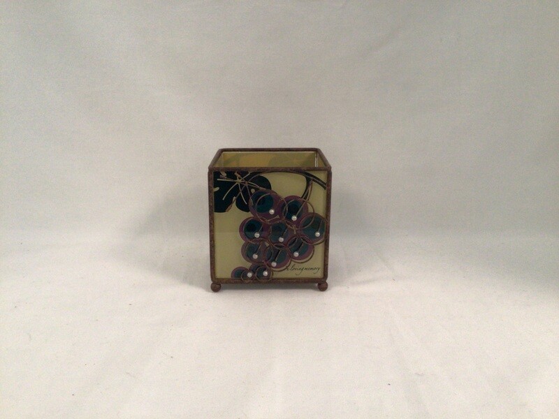 Seven Species Memorial Candle Holder - Grapes