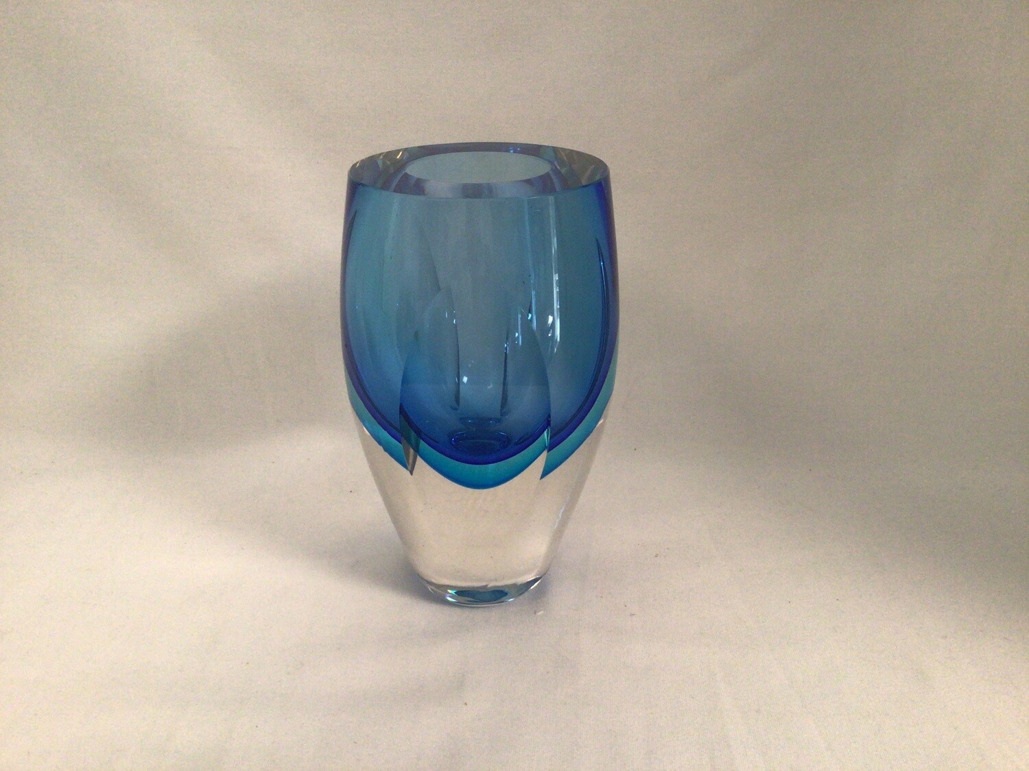 Azure Murano Style Glass Vase