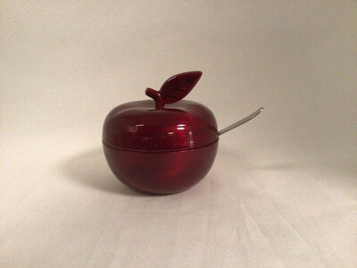 Red Apple Honey Pot with Spoon