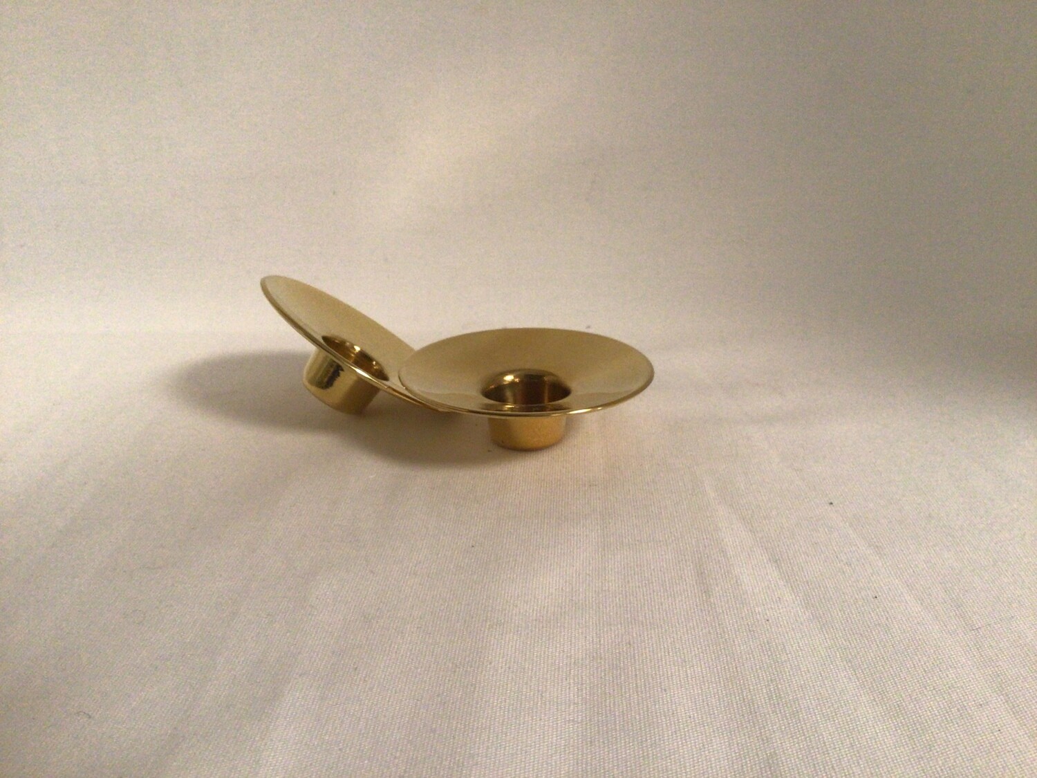 Gold Tone Candle Drip Cups - Pair