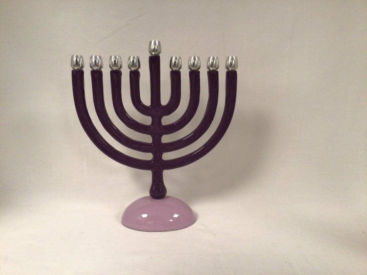 Purple Chanukah Menorah