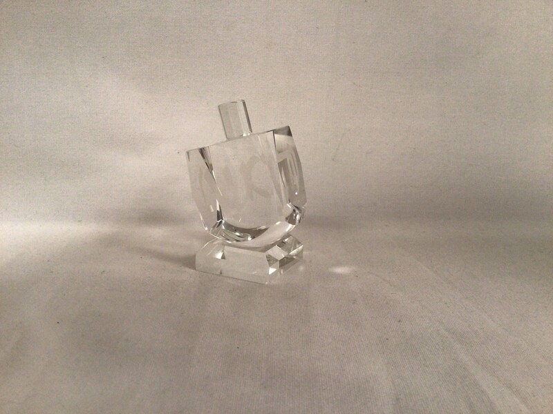 Clear Crystal Dreidel