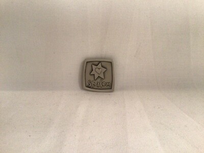 Pewter Shalom Magnet with Star