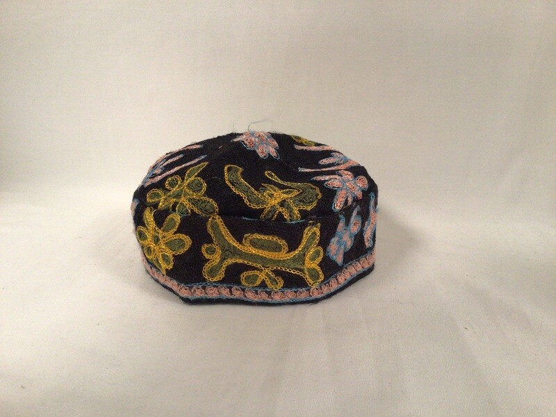 Buchari Black Kippah Size 50