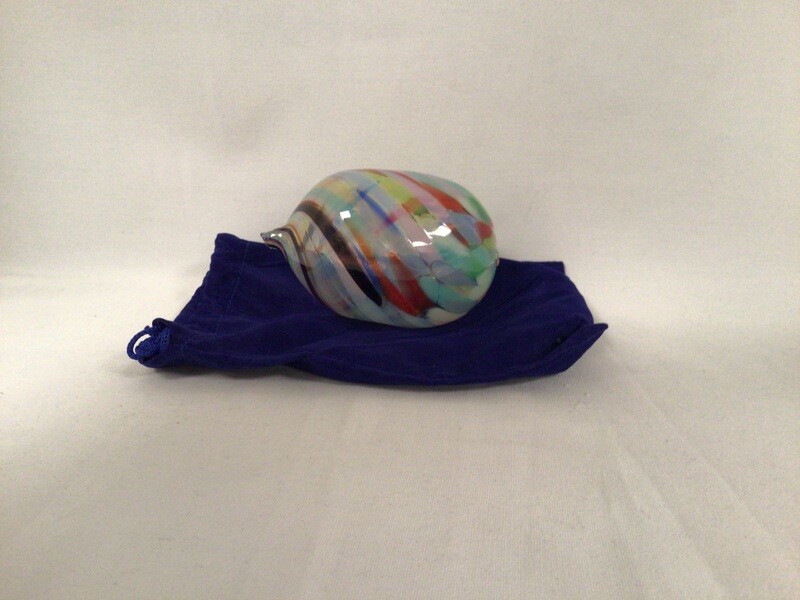 Rainbow Breaking Wedding Glass in Velvet  Bag